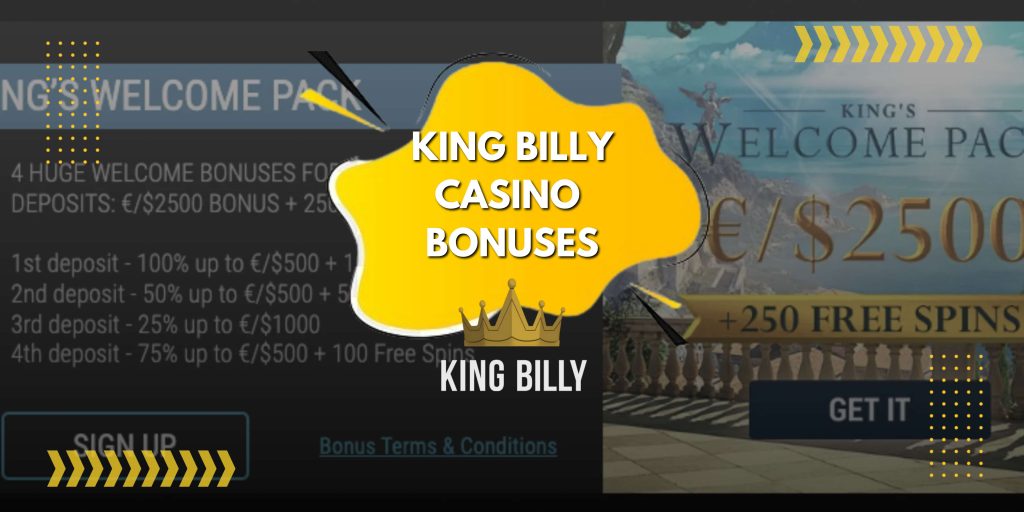 King Billy Casino Bonuses